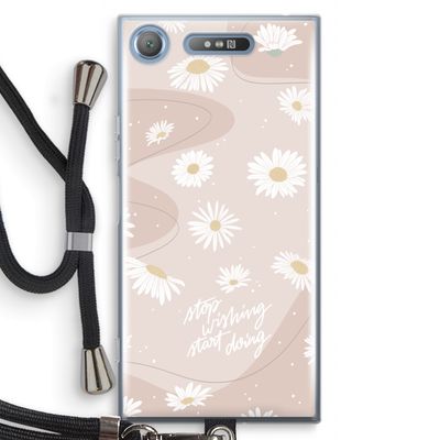 Daydreaming becomes reality: Sony Xperia XZ1 Transparant Hoesje met koord