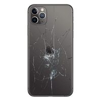 iPhone 11 Pro Max Back Cover Reparatie - Alleen glas - Zwart