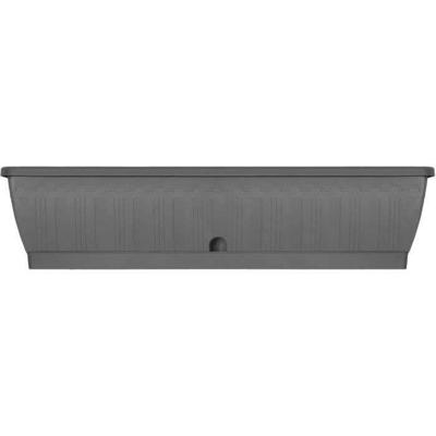 Jardiniere - GARDEN ID Terraflor - Antraciet 80 cm - Duurzaamheid - Waterreserve - Gerecycled & 100% recycleerbaar - Volume voor planten.