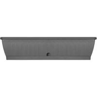 Jardiniere - GARDEN ID Terraflor - Antraciet 80 cm - Duurzaamheid - Waterreserve - Gerecycled & 100% recycleerbaar - Volume voor planten.