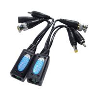 2 stuks Anpwoo 500PVA Spliceable 3 in 1 Power + Video + Audio Balun HD-CVI/AHD/TVI passief Twisted Transceiver
