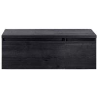 Frozen Badmeubelset 120 cm - Greeplijst in Kleur - Wastafel Onderkast met Bovenblad Black Oak