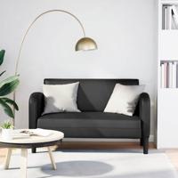 Loveseat bank 110 cm kunstleer zwart