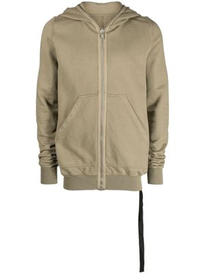 Rick Owens DRKSHDW hoodie en coton à fermeture zippée - Vert