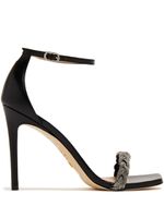 Stuart Weitzman sandales Nudistcurve 100 mm en cuir - Noir