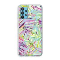 Tropical Palms Blue: Samsung Galaxy A32 4G Transparant Hoesje