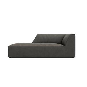 Windsor & Co Sao Chaise Longue Links - Ribstof - Donkergrijs