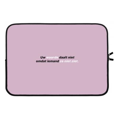 uw waarde daalt niet: Laptop sleeve 13 inch