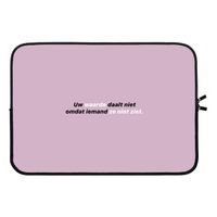 uw waarde daalt niet: Laptop sleeve 13 inch