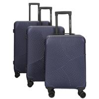 Enrico Benetti Louisville kofferset driedelig-Navy