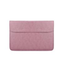 PU01S PU lederen horizontale onzichtbare magnetische gesp laptop binnenzak voor 14 1 inch laptops (roze)
