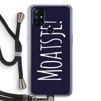 Moatsje!: OnePlus Nord N10 5G Transparant Hoesje met koord