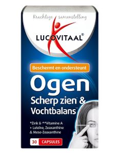 Ogen, Scherp zien & Vochtbalans 30 capsules - Lucovitaal
