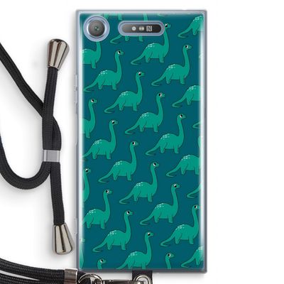 Diplodocus: Sony Xperia XZ1 Transparant Hoesje met koord