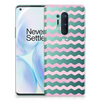 OnePlus 8 Pro TPU bumper Waves Roze