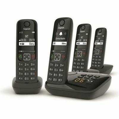 Draadloze telefoon Gigaset AS690A Quattro Zwart