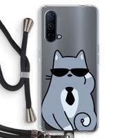 Cool cat: OnePlus Nord CE 5G Transparant Hoesje met koord