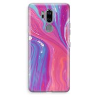 Paarse stroom: LG G7 Thinq Transparant Hoesje