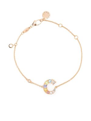 Brumani bracelet en or rose 18ct serti de pierres et de diamants