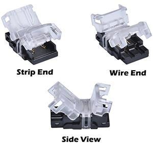 Enzo W.W. Hippo quick connector voor strip 10mm IP65 4380110