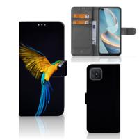 OPPO Reno4 Z | Telefoonhoesje | Met pasjeshouder | Papegaai
