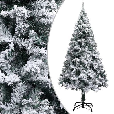 VidaXL Kunstkerstboom met sneeuw 120 cm groen