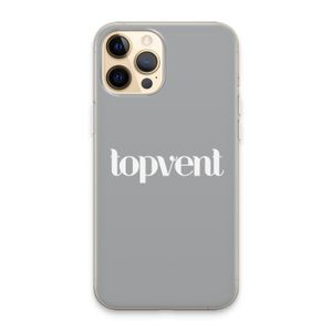 Topvent Grijs Wit: iPhone 13 Pro Max Transparant Hoesje