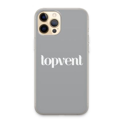 Topvent Grijs Wit: iPhone 13 Pro Max Transparant Hoesje