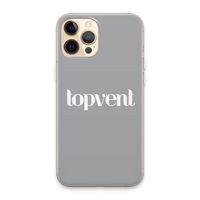 Topvent Grijs Wit: iPhone 13 Pro Max Transparant Hoesje