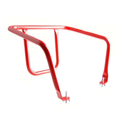 Ruggensteun metaal voor houten slede