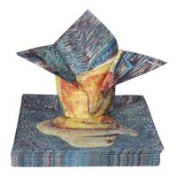 Tafel diner servetten - Vincent van Gogh - 20x stuks - 33 x 33 cm - schilderijen - kunst