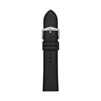 Horlogeband Fossil S241099 Leder Zwart 24mm