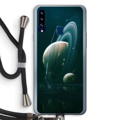 Mercurius: Samsung Galaxy A20s Transparant Hoesje met koord