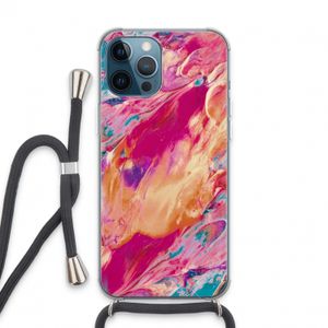 Pastel Echoes: iPhone 13 Pro Max Transparant Hoesje met koord