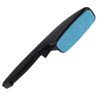 Benson Kledingborstel - zwart/blauw - 26 cm - ontpluizer - pluizenverwijderaar - inklapbaar