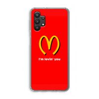 I'm lovin' you: Samsung Galaxy A32 5G Transparant Hoesje