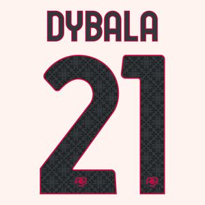 Dybala 21 (Officiële AS Roma Away Bedrukking 2023-2024)