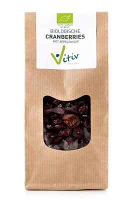 Vitiv Cranberries appeldiksap bio 500 Gram