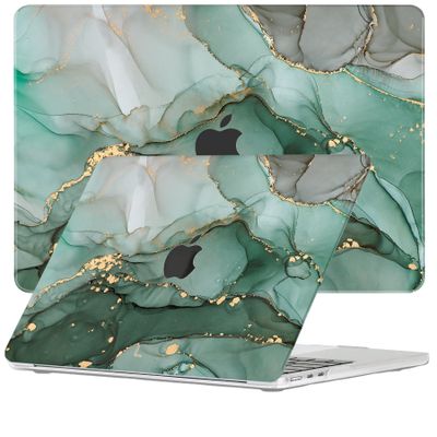 Lunso MacBook Air 15 inch (2023-2025) cover hoes - case - Green Maeve