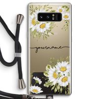 Daisies: Samsung Galaxy Note 8 Transparant Hoesje met koord