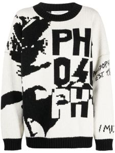 Philosophy Di Lorenzo Serafini pull à logo en intarsia - Blanc