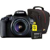Canon EOS 2000D + 18-55mm DC Super Kit (incl. tas, extra accu en 64GB SD)
