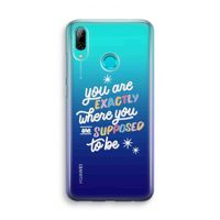 Right Place: Huawei P Smart (2019) Transparant Hoesje