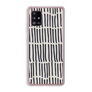 Moroccan stripes: Samsung Galaxy A51 5G Transparant Hoesje