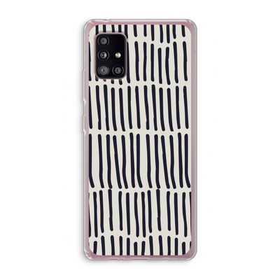 Moroccan stripes: Samsung Galaxy A51 5G Transparant Hoesje