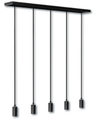 Segula hanglamp systeem MADOX 5X voor 5 lampen 1,5 meter kabel 70168