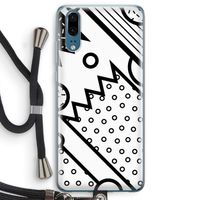 Pop Art #4: Huawei P20 Transparant Hoesje met koord