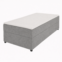 2dekans Opberg Box Rechts | 80 x 200 Grijs - incl. Matras (Niet in originele verpakking - Kans op schade)