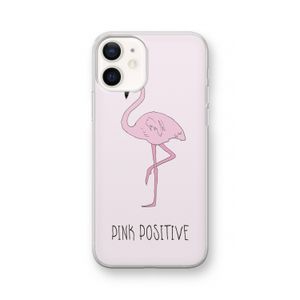 Pink positive: iPhone 12 Transparant Hoesje