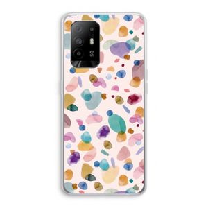 Terrazzo Memphis Pink: Oppo A94 5G Transparant Hoesje